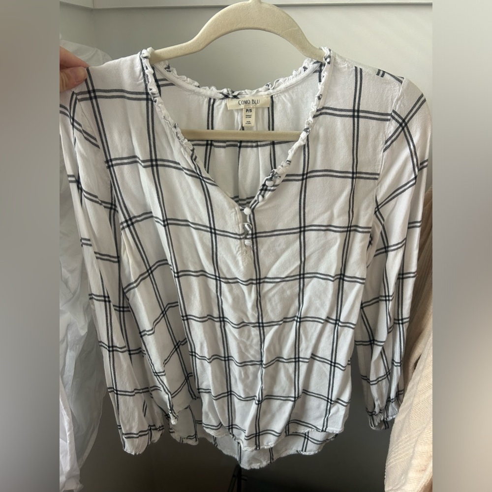 Plaid blouse